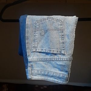 Roxy Colorblock Striped Mom Jeans